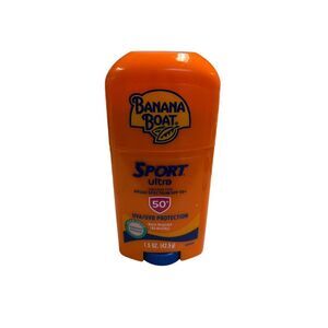 Banana Boat Sport Ultra Sunscreen‎ Stick SPF 50+ 1.5oz NEW